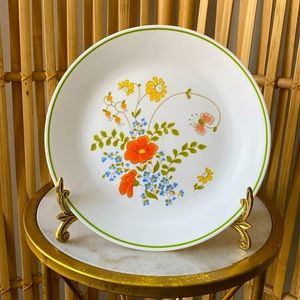 70s Aesthetic Retro Corelle Wildflower Dinner Plates set of 4